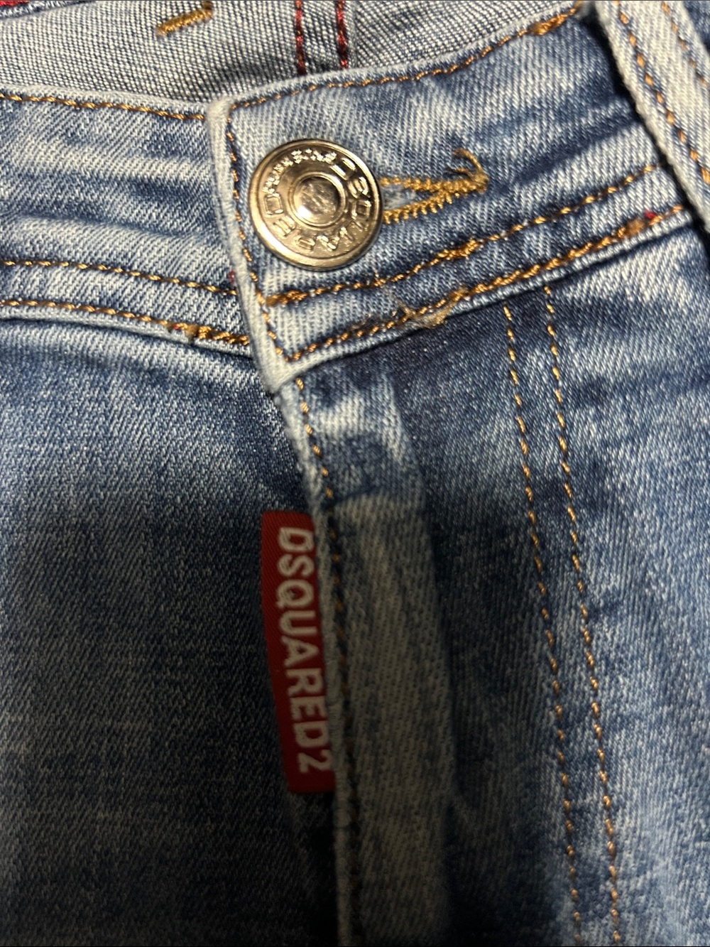Vintage DSQUARED2 Slim Fit Size 31 Blue Jeans - Picture 6 of 11